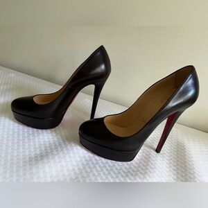 Christian Louboutin Black Platform Heels Bianca